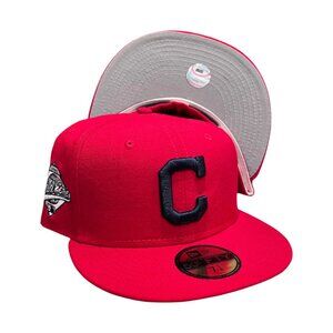 New Era Cleveland Indians Guardians 59FIFTY Fitted Hat Cap 1997 World Series